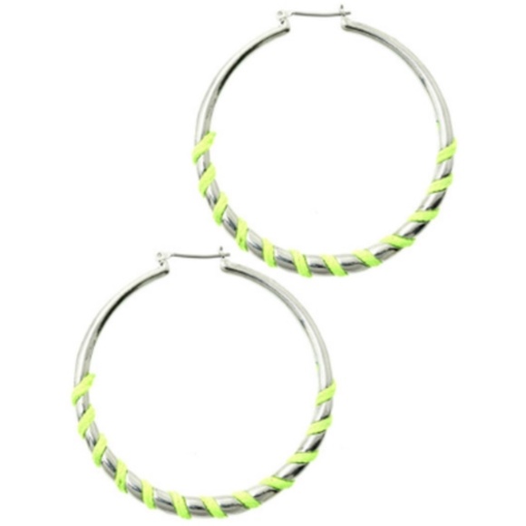 Neon Hoop Earrings - Picture 2 of 2